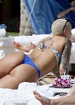Amber Rose in a bikini