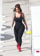 Amber Rose in black tights