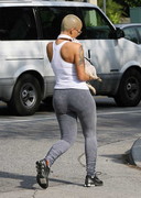 Amber Rose in tight pants