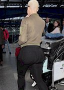 Amber Rose ass in black pants