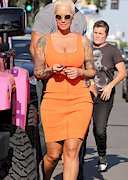 Amber Rose in a tight dress