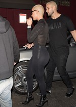Amber Rose in tights