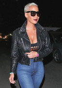 Amber Rose in tight jeans