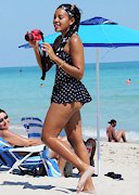 Angela Simmons beach candids
