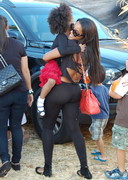 Angela Simmons in tights