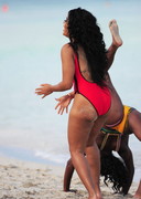 Angela Simmons in a swimsuit