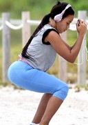 Angela Simmons working out