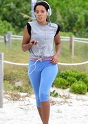 Angela Simmons working out