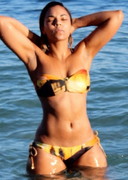 Ashanti in a bikini
