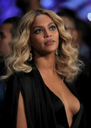 Beyonce braless cleavage
