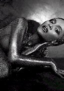 Beyonce nude in glitter