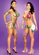 Latina babes in body paint
