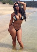 Big booty babe in a bikini