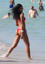 Chanel Iman in a bikini