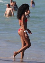 Chanel Iman in a bikini
