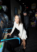 Christina Milian at the arcade