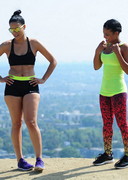 Christina Milian working out