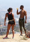 Christina Milian working out