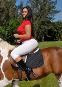 Big butt latinas riding horses