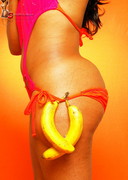 DStacked eating a banana