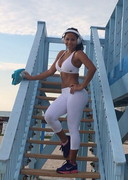 Dolly Castro in gym clothes