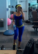 Dolly Castro in gym clothes