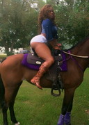 Big booty on a horse