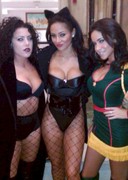 Booty babes at the Playboy mansion Halloween party