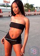Black babe posing in public