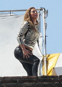 Jennifer Lopez in leather pants