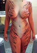Jessica Rabbit in body paint