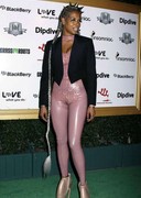 Kelis in a weird outfit with camel toe