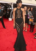Kelly Rowland in a sheer dress