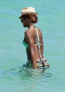 Kelly Rowland at the beach