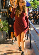 Khloe Kardashian in a tight dress