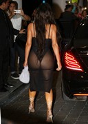 Kim Kardashian in a booty dress