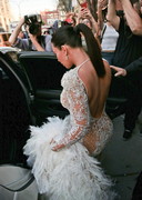 Kim Kardashian in a sheer dress