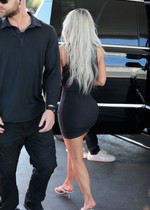 Kim Kardashian in a tight dress
