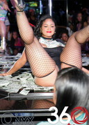 Maliah Michel on a stripper pole