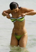 Brazilian model at the beach