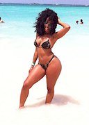 Nekisha Taneil in a bikini