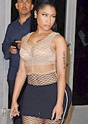 Nicki Minaj in a tight skirt