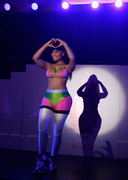 Nicki Minaj in a tight outfit