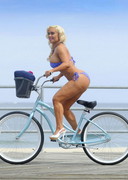 Cocos butt on a bike