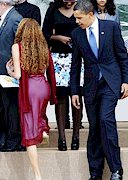 Barack Obama checking out ass
