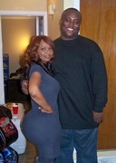 Pebbelz in a black dress