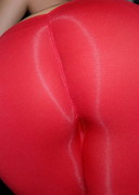 Big ass in red tights