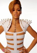 Rihanna wearing a sexy outfit