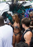 Rihanna in Kadooment costume
