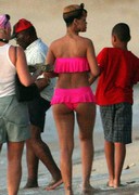 Rihanna bikini candids